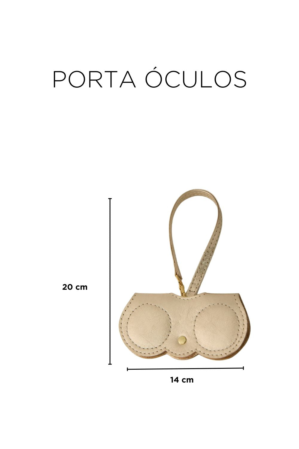 Porta óculos dourado