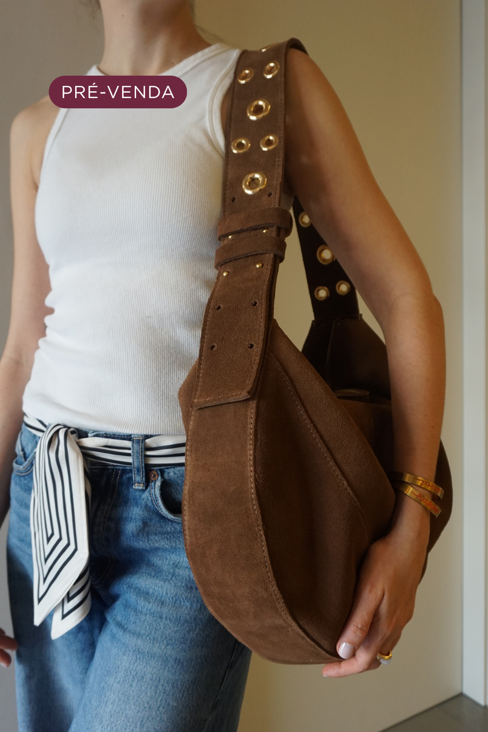 Bolsa Luminária Marrom